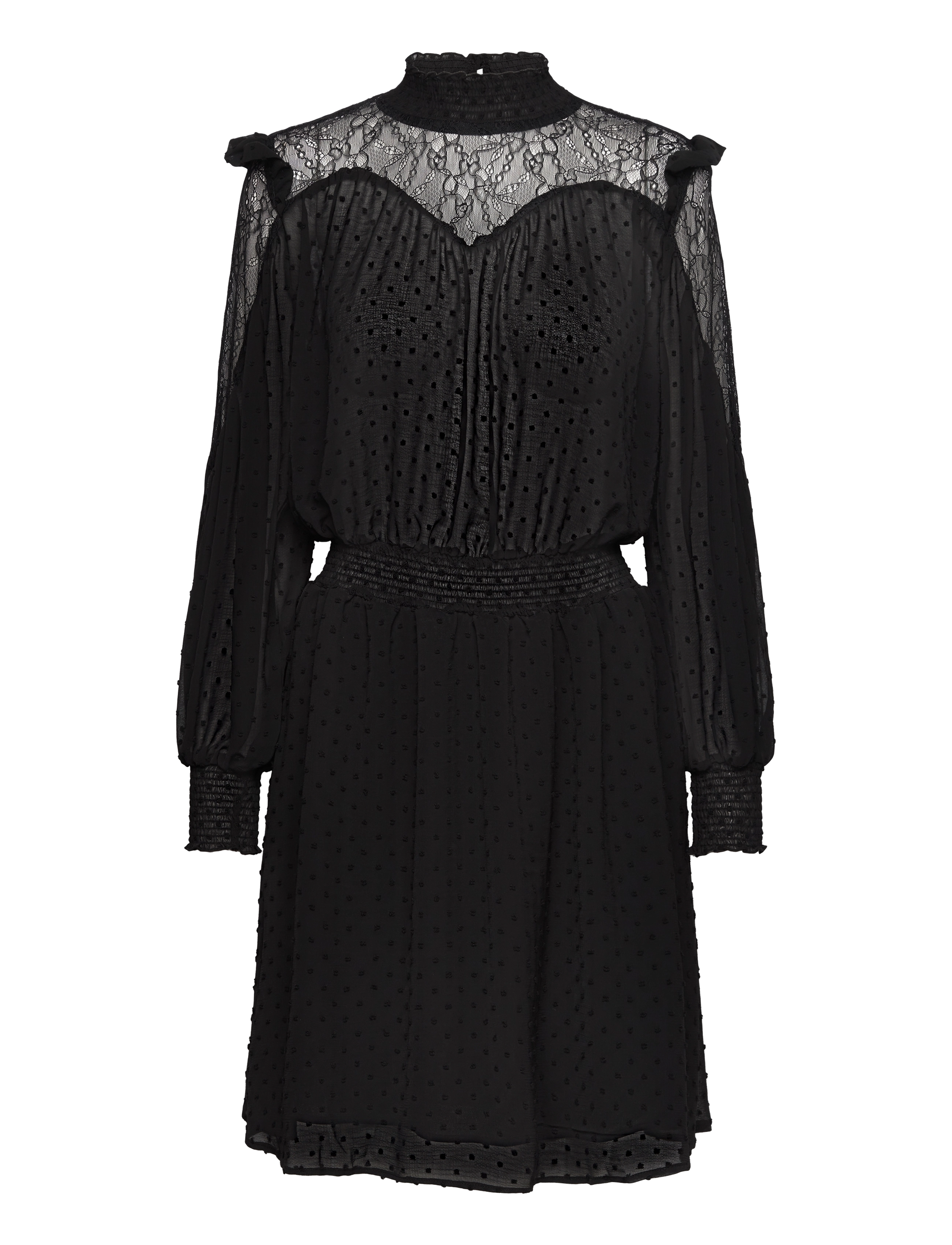 LOLLYS LAUNDRY Maudell Midi Kleid Schwarz - S - Damen