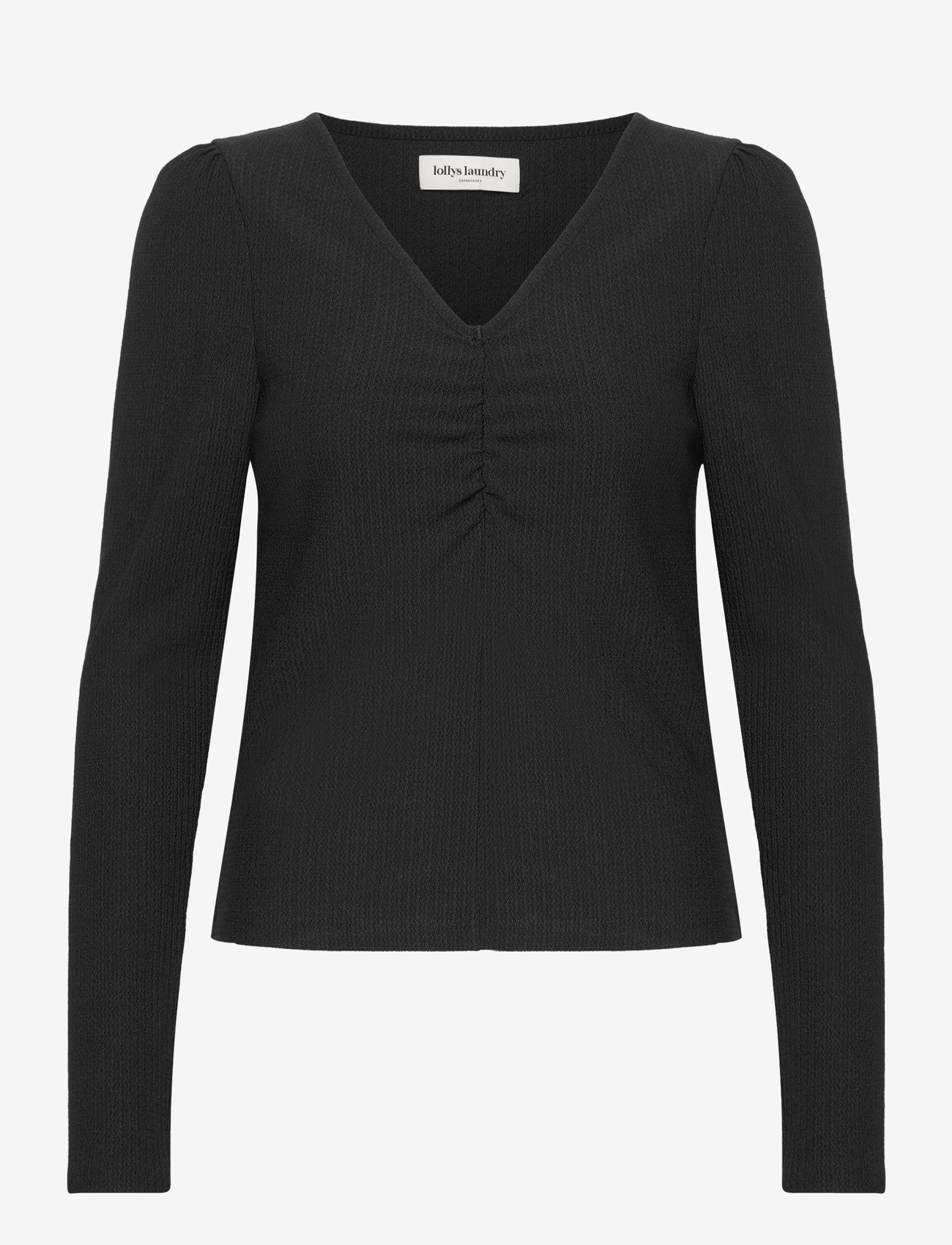 Lollys Laundry - TolucaLL Blouse LS - langærmede bluser - 99 black - 1