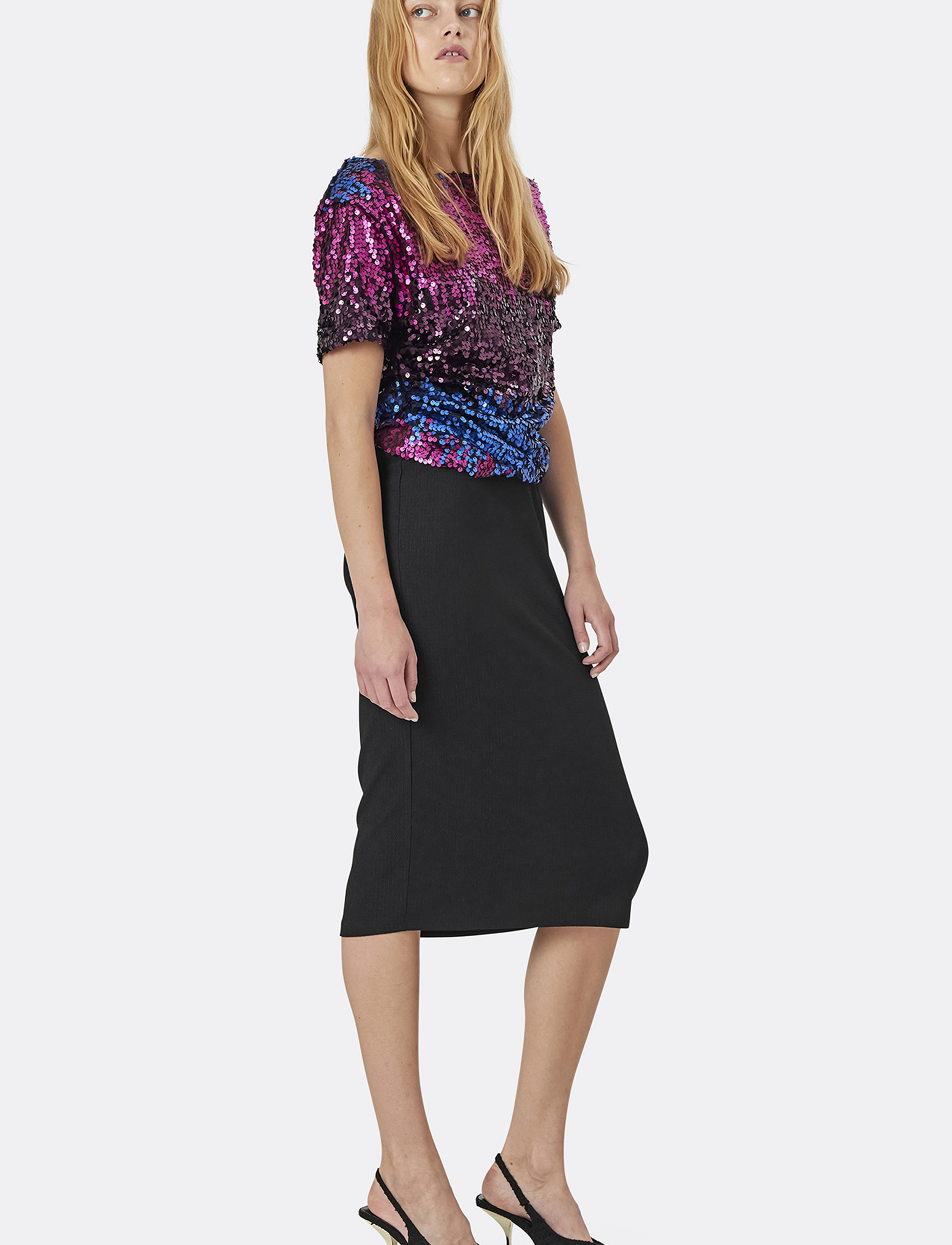 Lollys Laundry - AnnaLL Midi Skirt - laveste priser - 99 black - 3