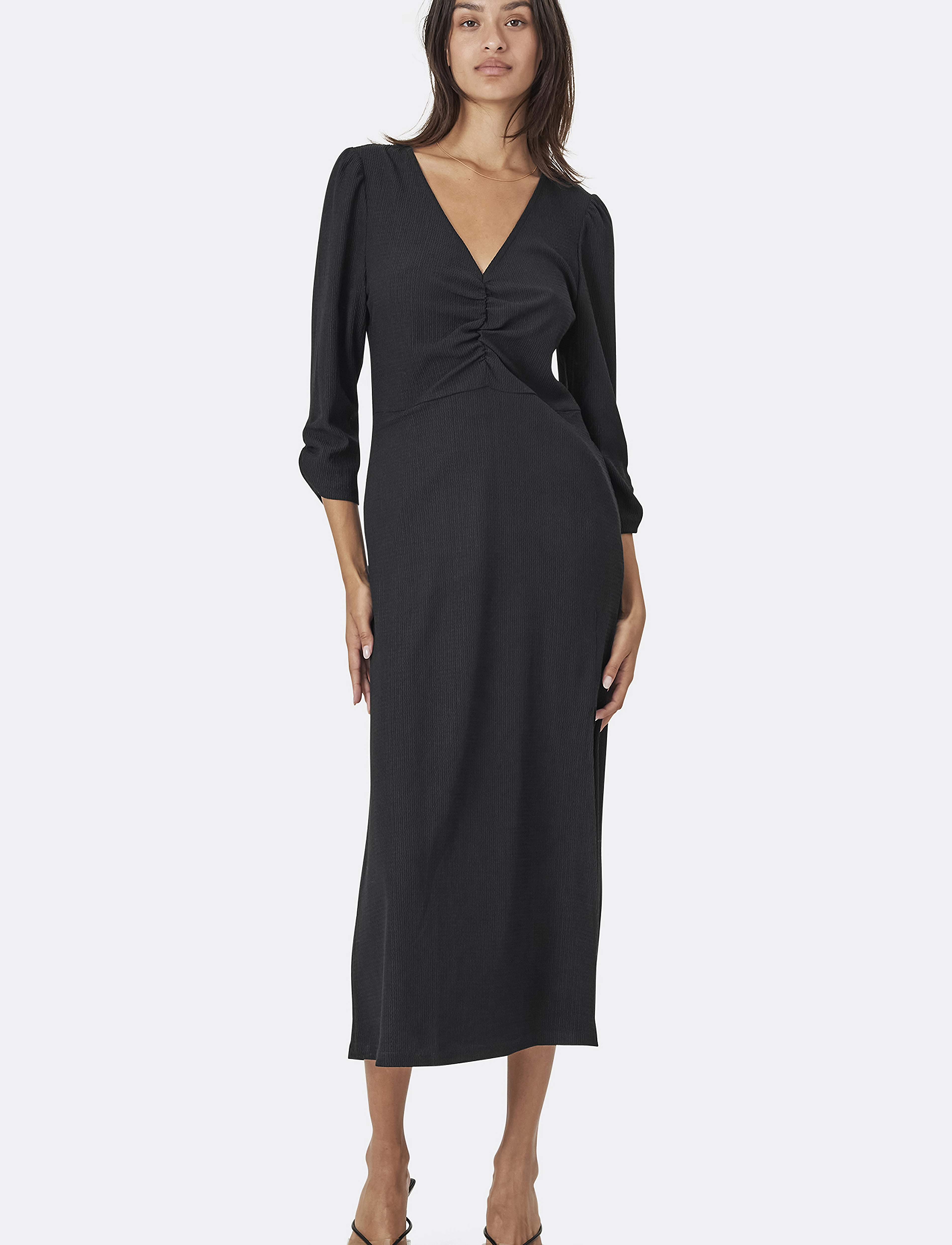 Lollys Laundry HavanaLL Midi Dress SS - Kjoler - 99 BLACK / black