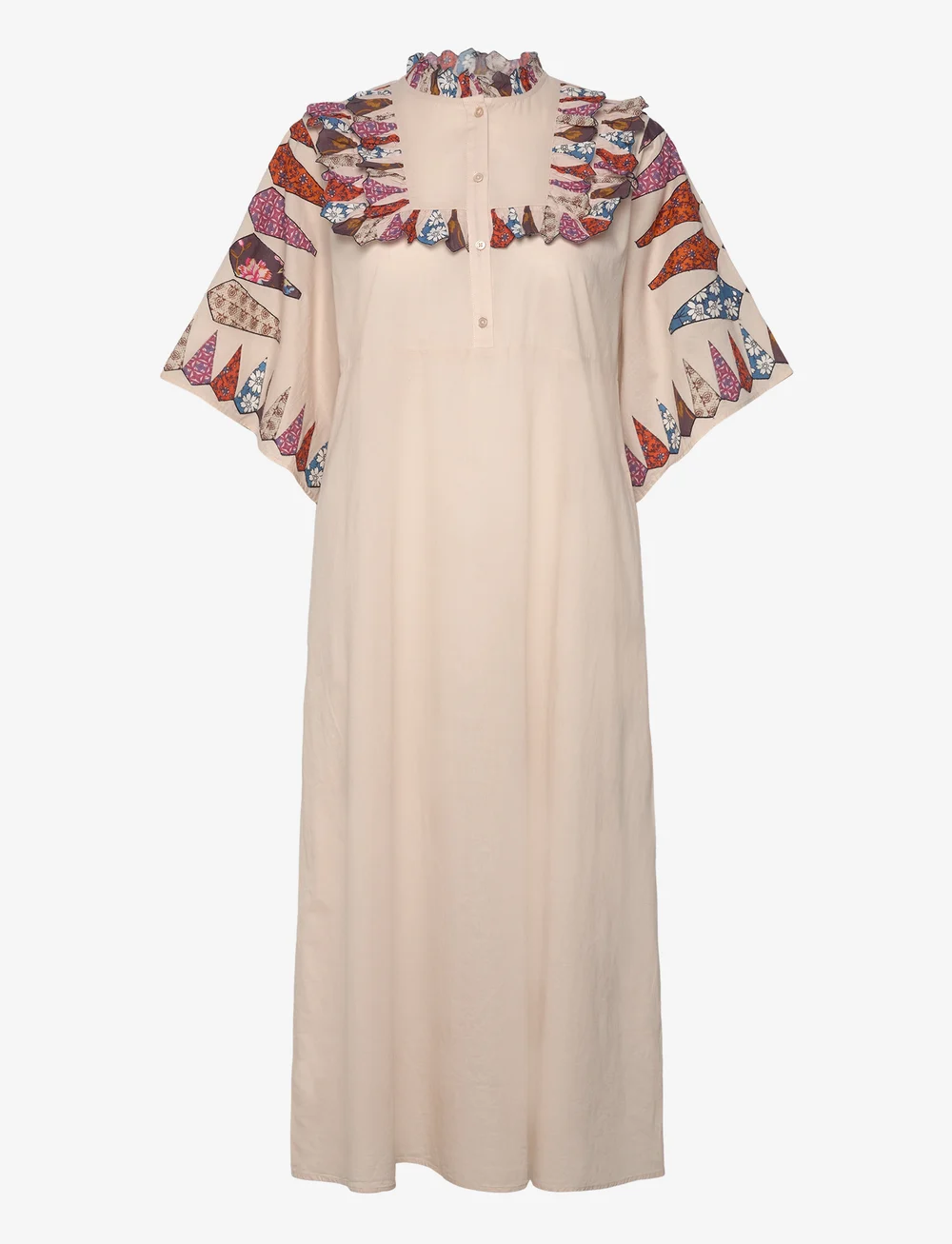 Lollys Laundry - PeytonLL Midi Dress 3/4 - sommerkleider - sand - 0