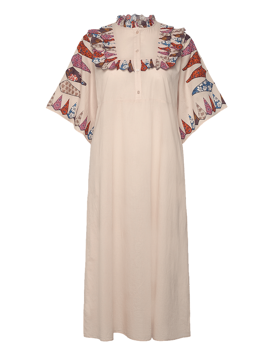 Lollys Laundry - PeytonLL Midi Dress 3/4 - robes d'été - sand - 0