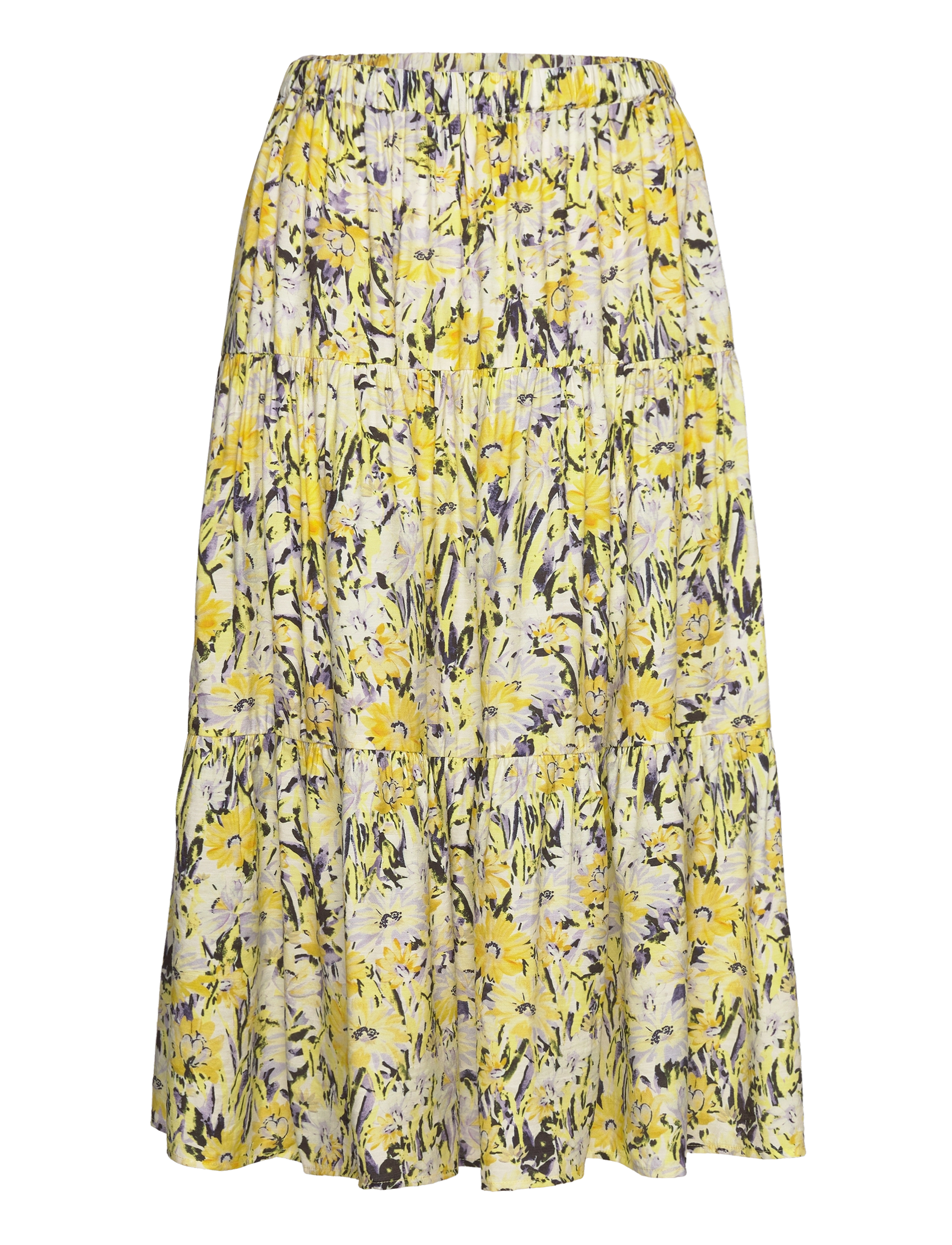MorningLL Midi Skirt - FLOWER PRINT