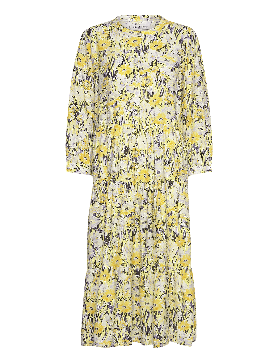 Lollys Laundry - OliviaLL Midi Dress 3/4 - sommerkleider - flower print - 0