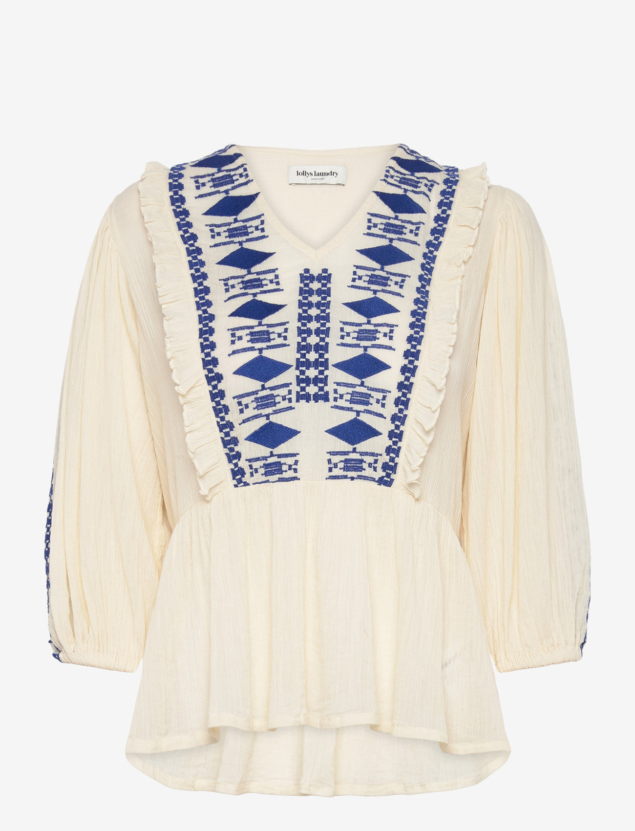 Lollys Laundry - KanpurLL Blouse 3/4 - blue - 0