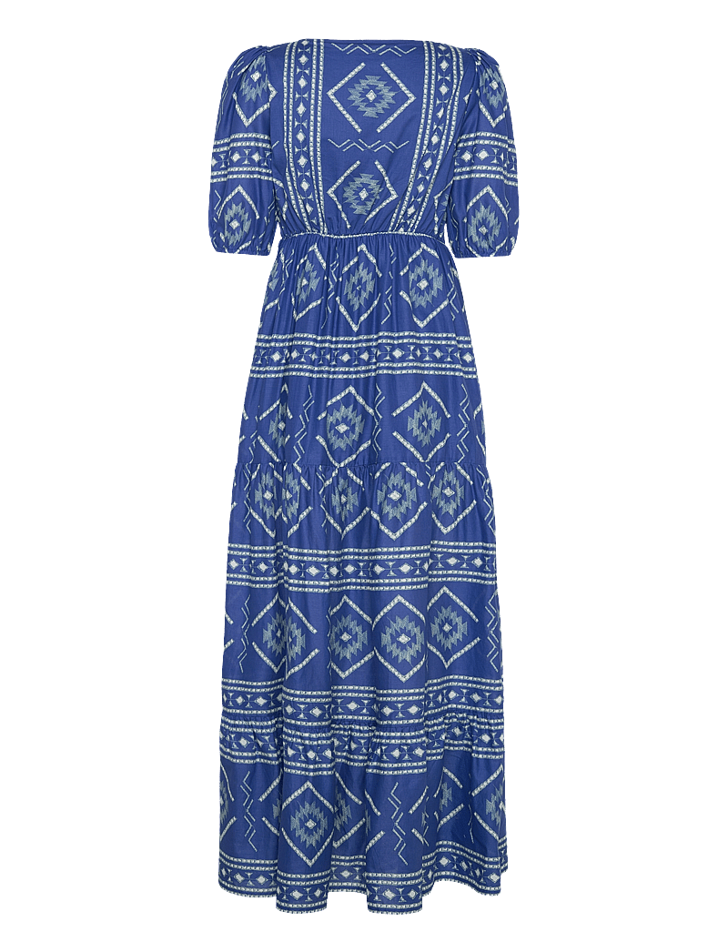Lollys Laundry - GamboLL Maxi Dress SS - maxi kjoler - blue - 1
