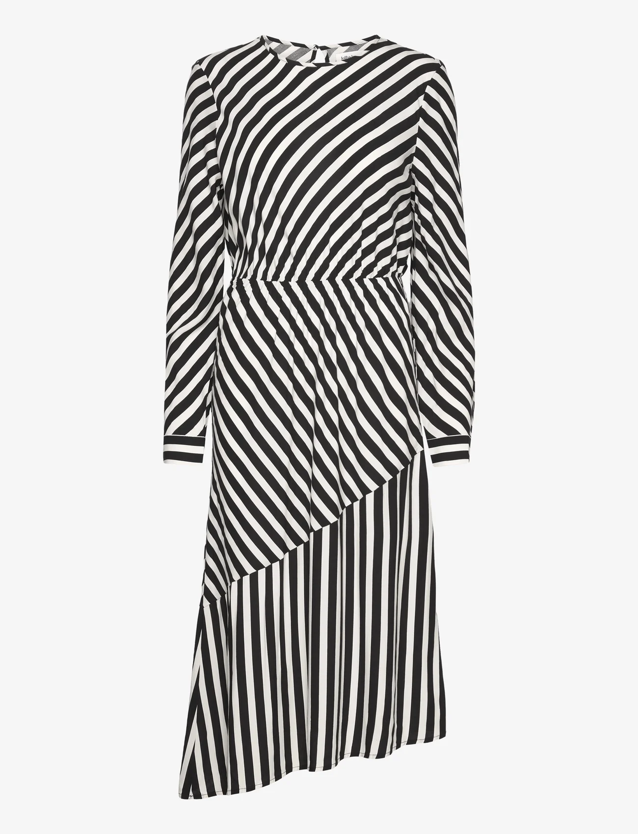 Lollys Laundry - RigaLL Midi Dress LS - midi dresses - stripe - 0