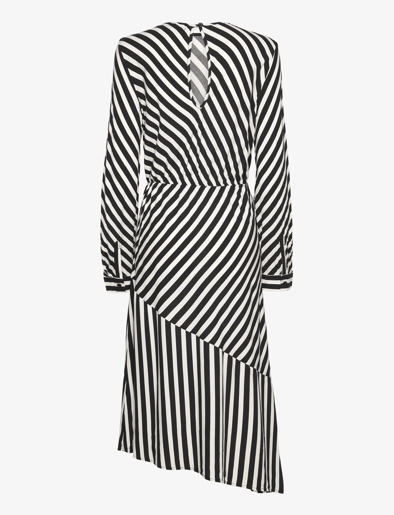 Lollys Laundry - RigaLL Midi Dress LS - midi dresses - stripe - 1