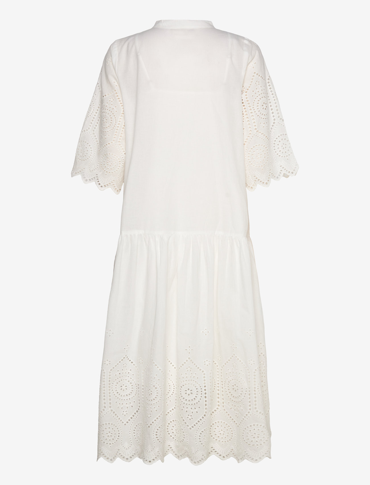 Lollys Laundry - TimorLL Midi Dress SS - skjortklänningar - white - 1