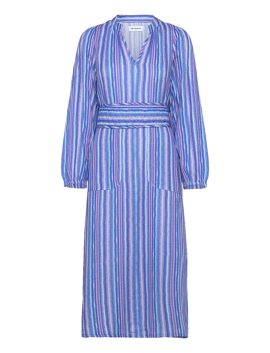 Lollys Laundry - ParisLL Midi Dress LS - multi - 0