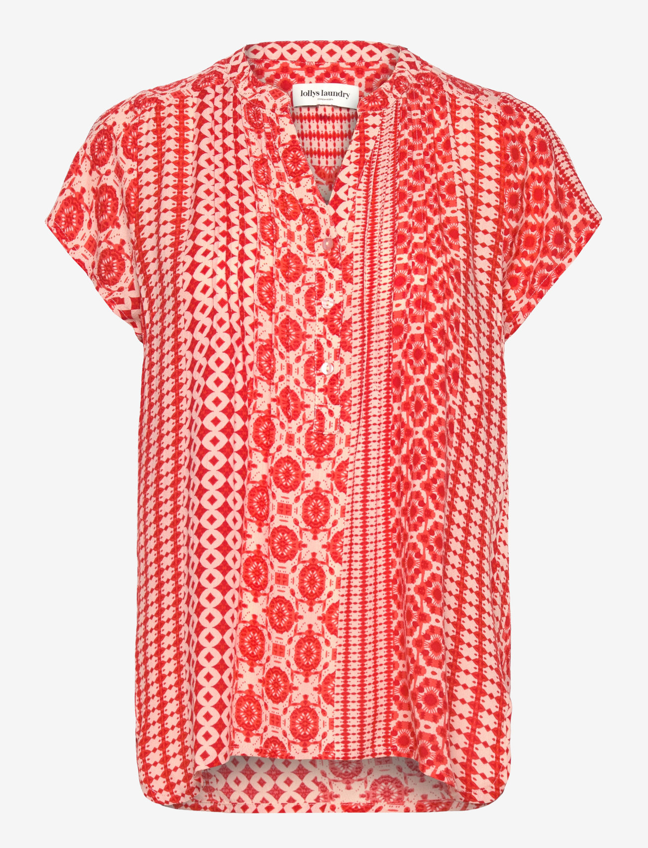 Lollys Laundry - HeatherLL Top SS - herbstliche kleidung - red - 0