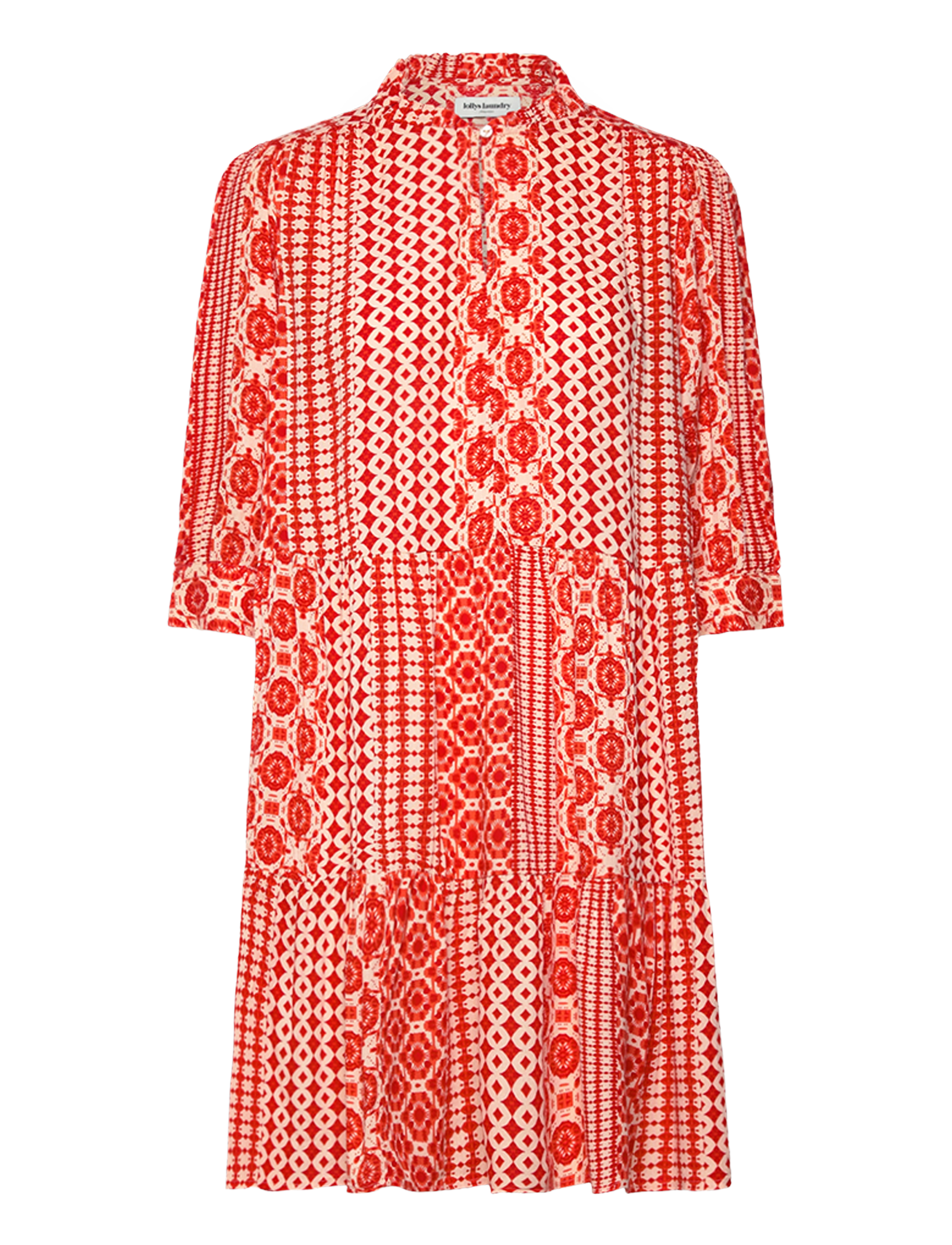 Lollys Laundry SabineLL Short Dress SS - Kjoler - RED / red