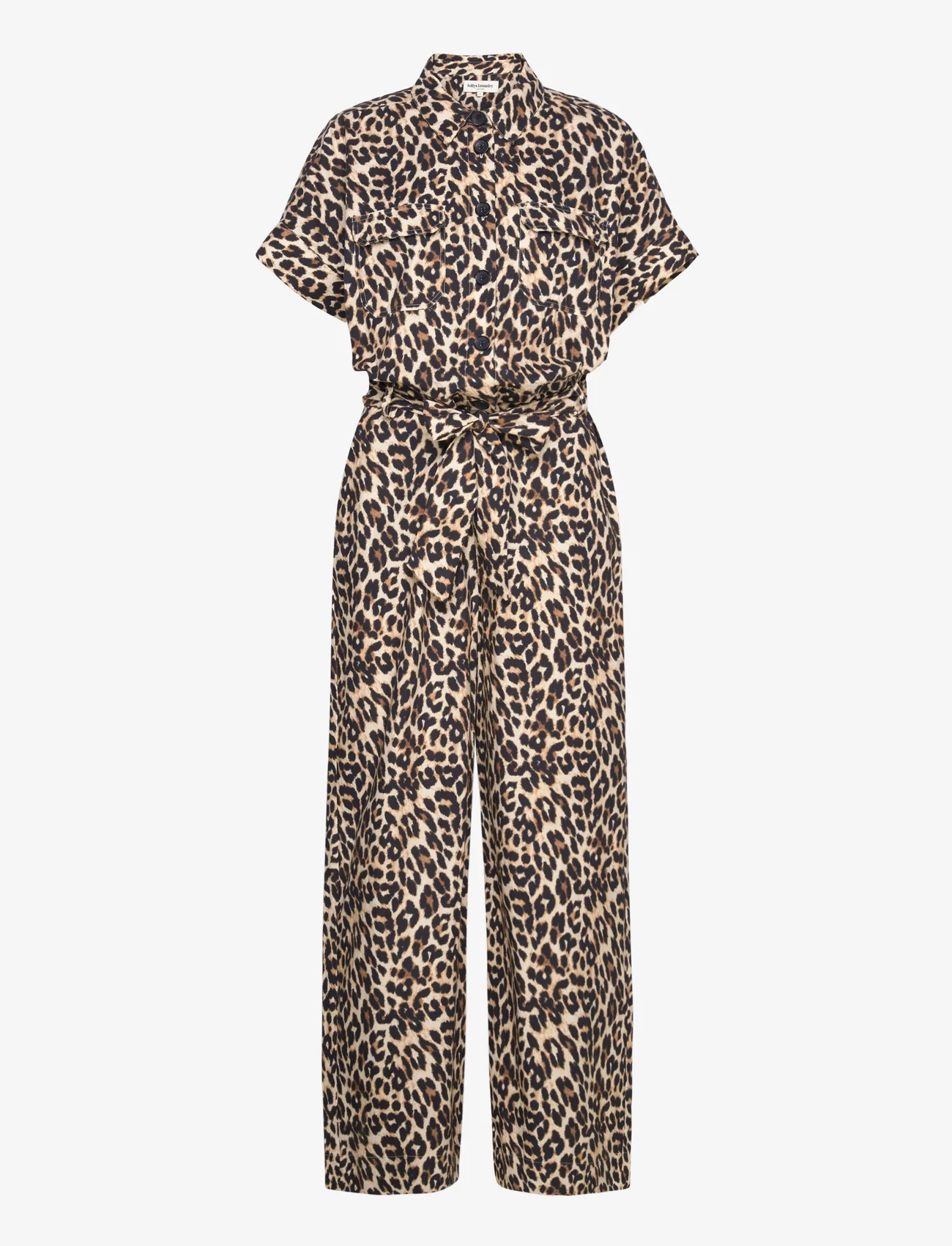 Lollys Laundry - MathildeLL Jumpsuit SS - nordisk style - leopard print - 0