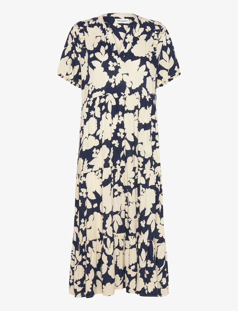 Lollys Laundry - FreddyLL Midi Dress SS - sommarklänningar - flower print - 0