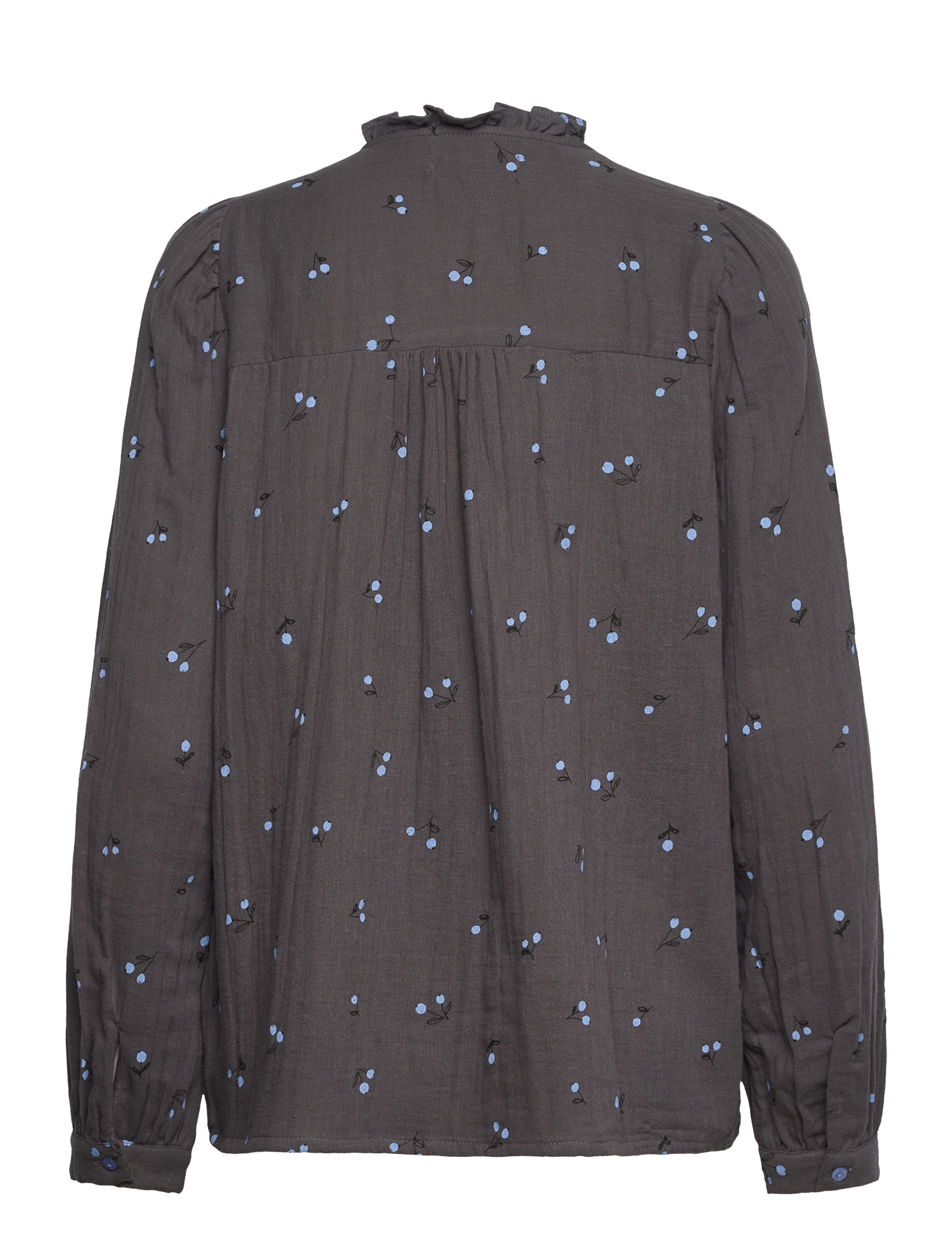 Lollys Laundry - RiverLL Shirt LS - langærmede skjorter - grey - 1