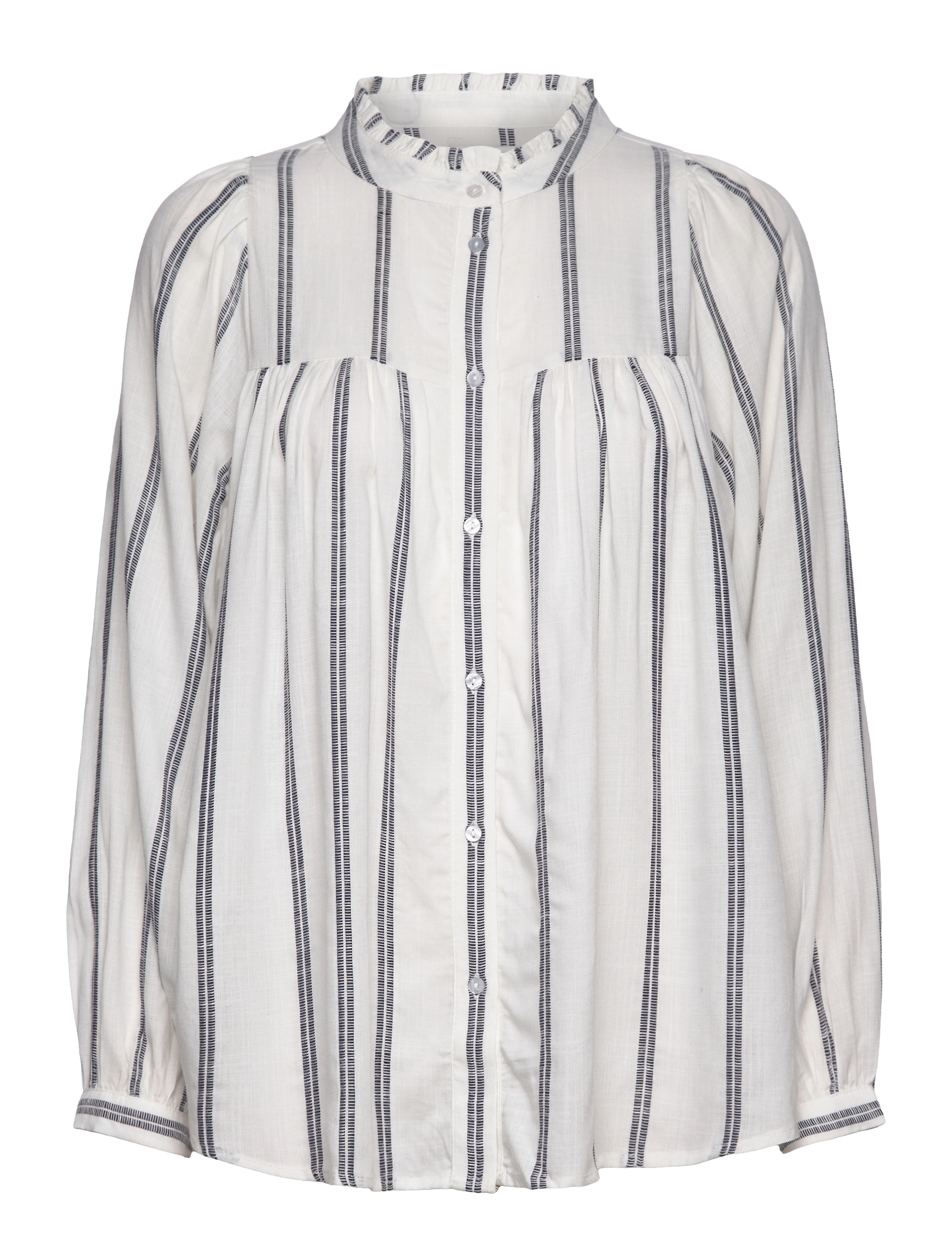 Lollys Laundry CaraLL Shirt LS - Bluser - STRIPE / white