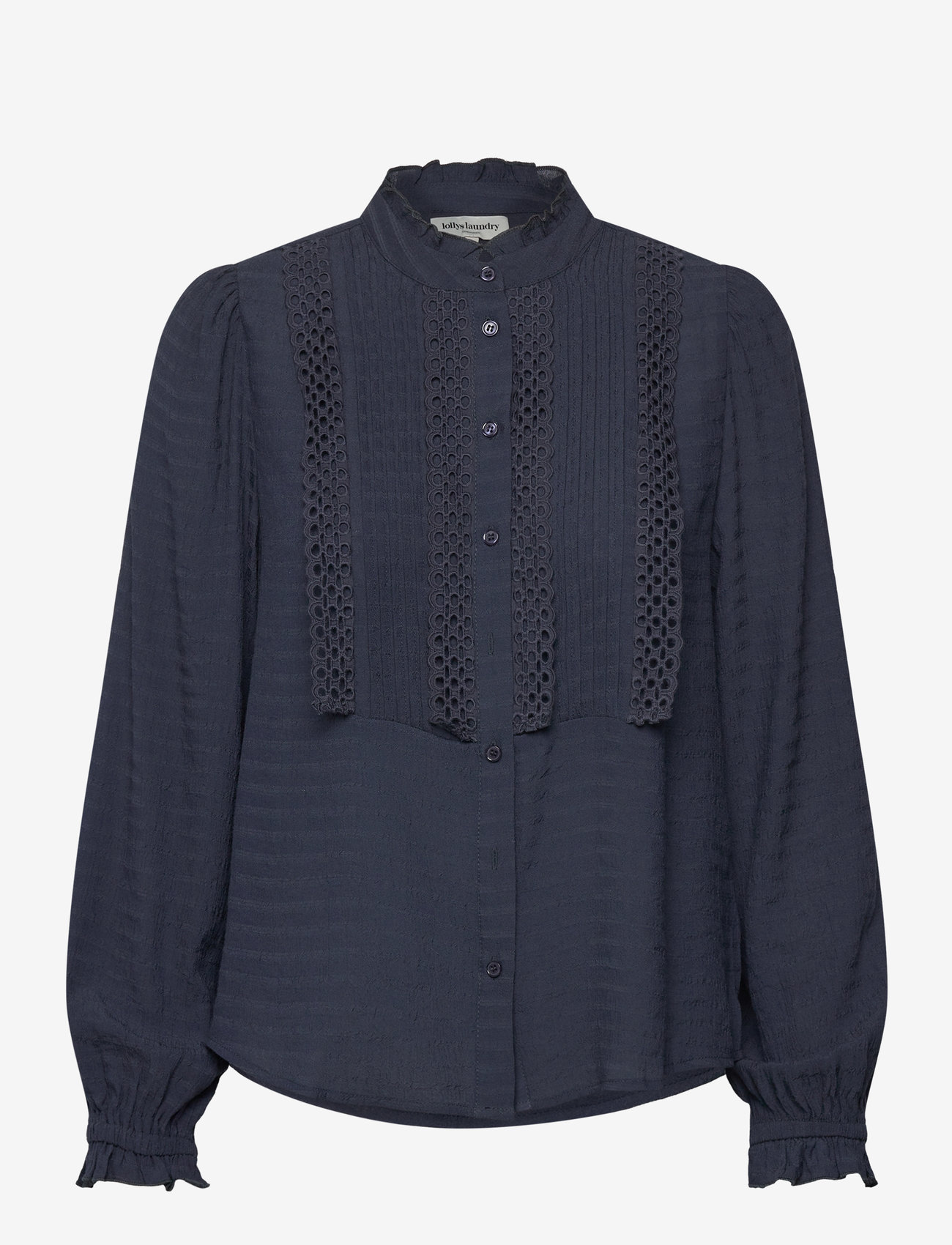 Lollys Laundry - ArielLL Shirt LS - långärmade skjortor - dark blue - 0