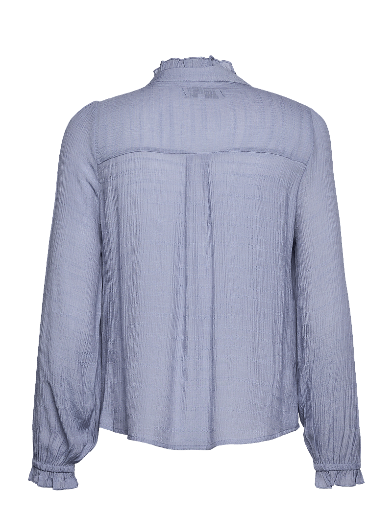 Lollys Laundry - ArielLL Shirt LS - långärmade skjortor - dusty blue - 1