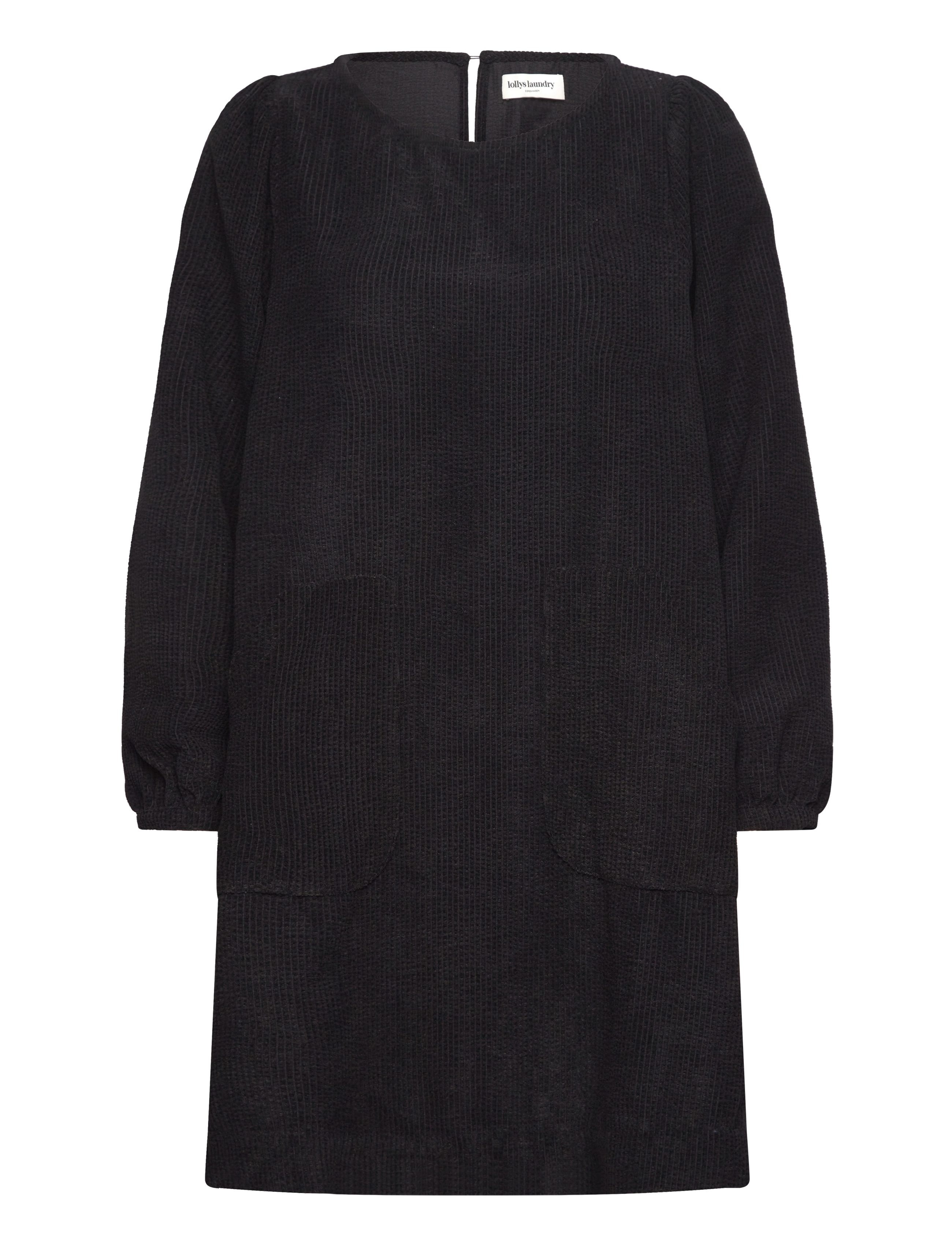 Lollys Laundry CarlaLL Short Dress LS - Kläder - BLACK / black