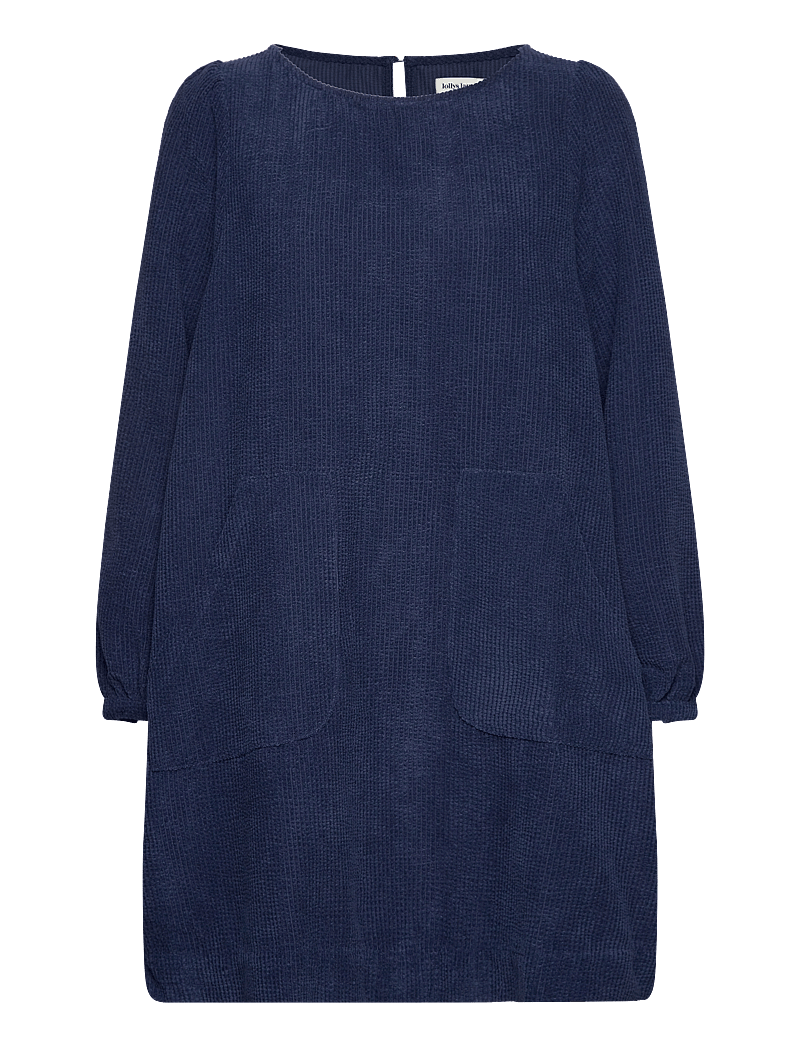 Lollys Laundry - CarlaLL Short Dress LS - korta klänningar - dark blue - 0