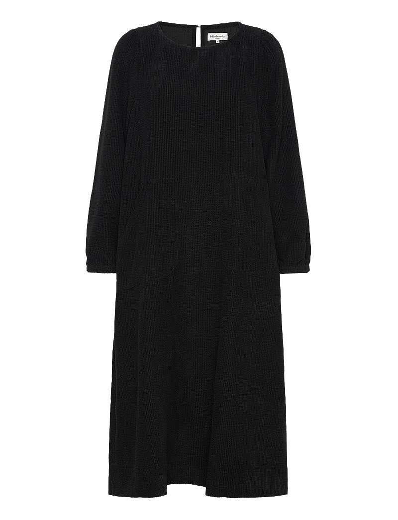 Lollys Laundry - LucasLL Midi Dress LS - midiklänningar - black - 0