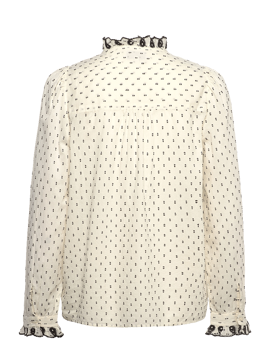 Lollys Laundry - RiverLL Shirt LS - langärmelige blusen - creme - 1