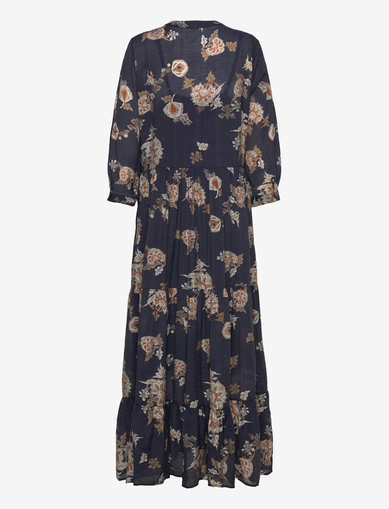 Lollys Laundry - NeeLL Maxi Dress LS - maxiklänningar - dark blue - 1