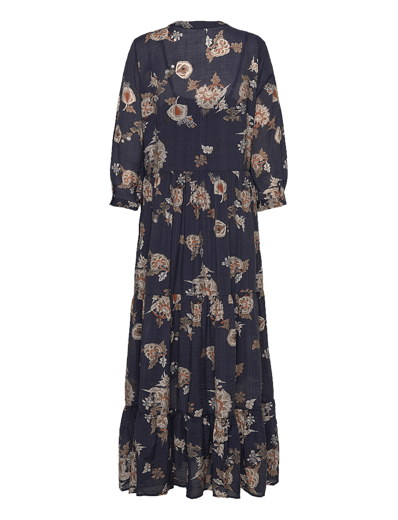 Lollys Laundry - NeeLL Maxi Dress LS - maxikleider - dark blue - 1