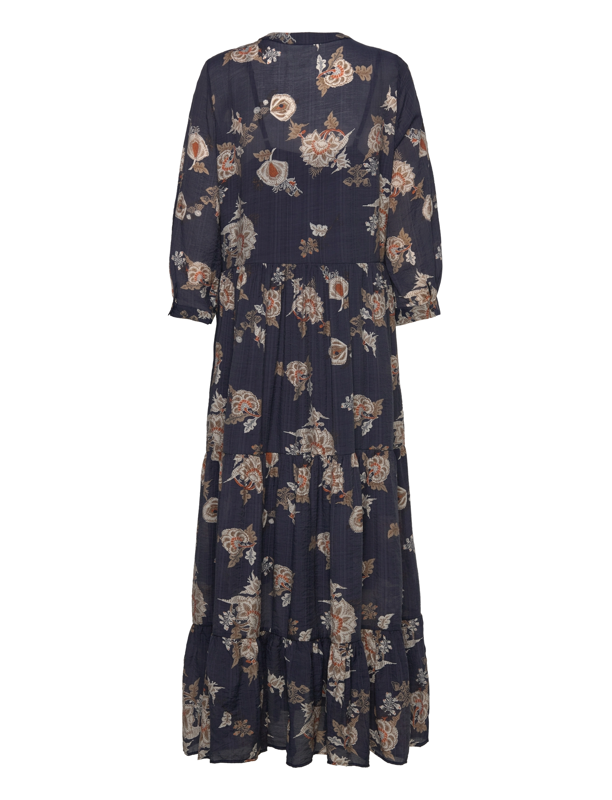 Lollys Laundry - NeeLL Maxi Dress LS - maxikjoler - dark blue - 1