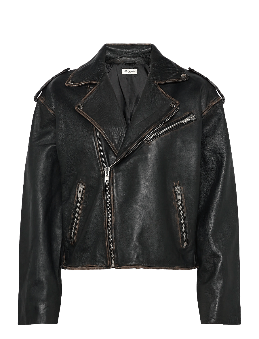 Lollys Laundry - LilLL Leather Jacket - vårjackor - black - 0