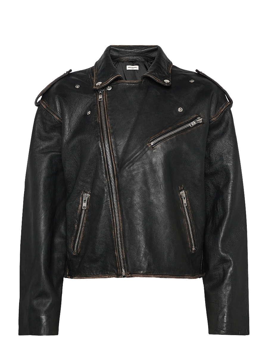 Lollys Laundry - LilLL Leather Jacket - vårjackor - black - 1