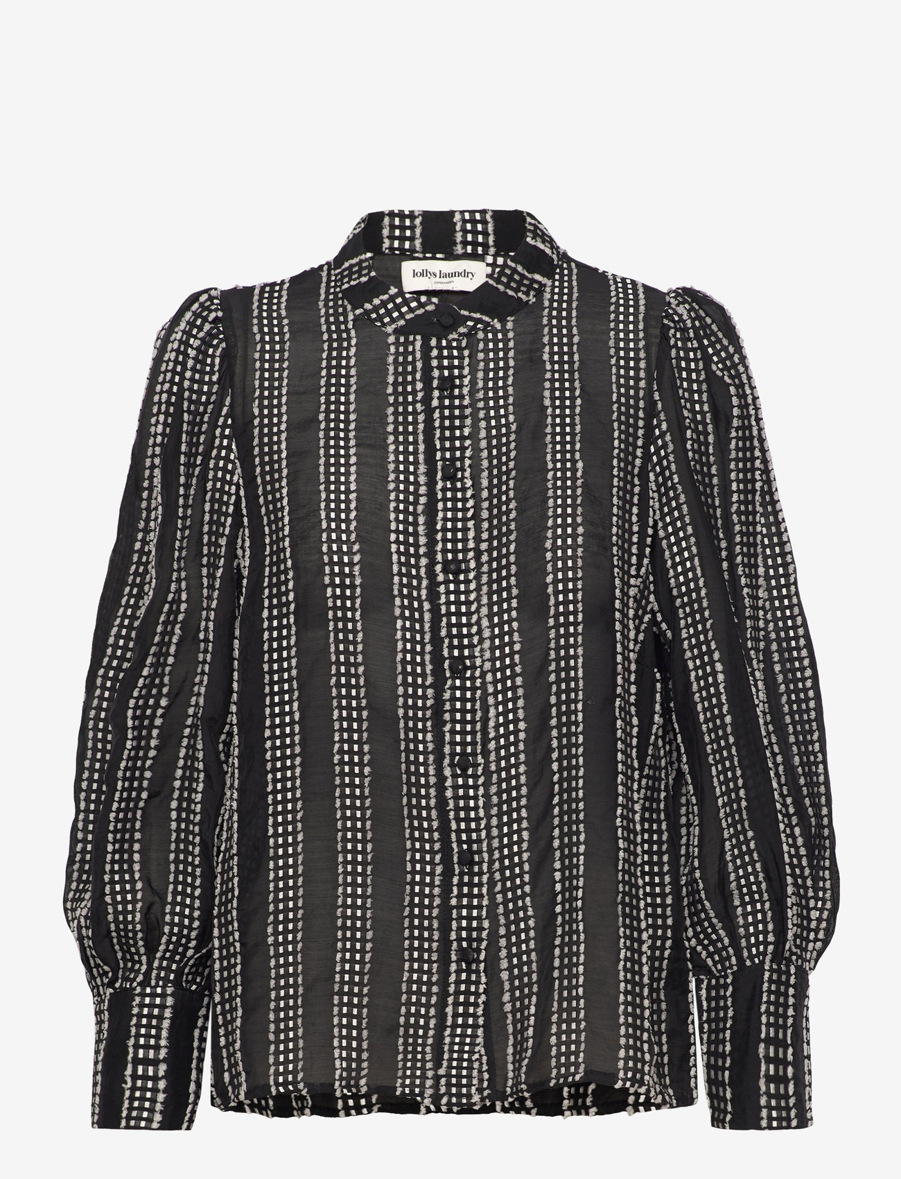 Lollys Laundry - RoraLL Shirt LS - langærmede bluser - black - 0