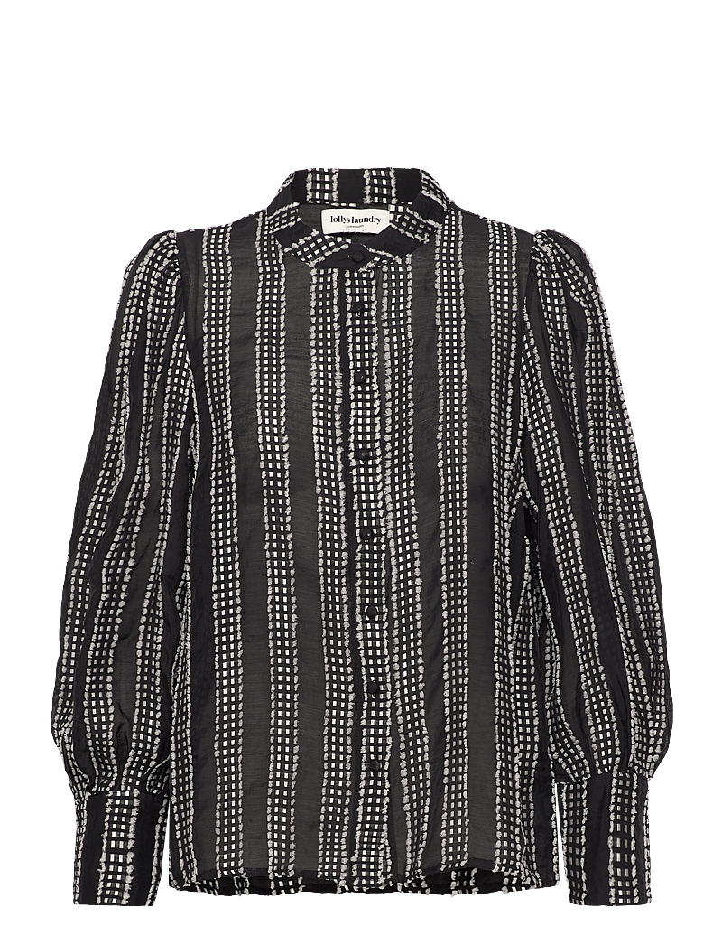 Lollys Laundry - RoraLL Shirt LS - pikkade varrukatega pluusid - black - 0