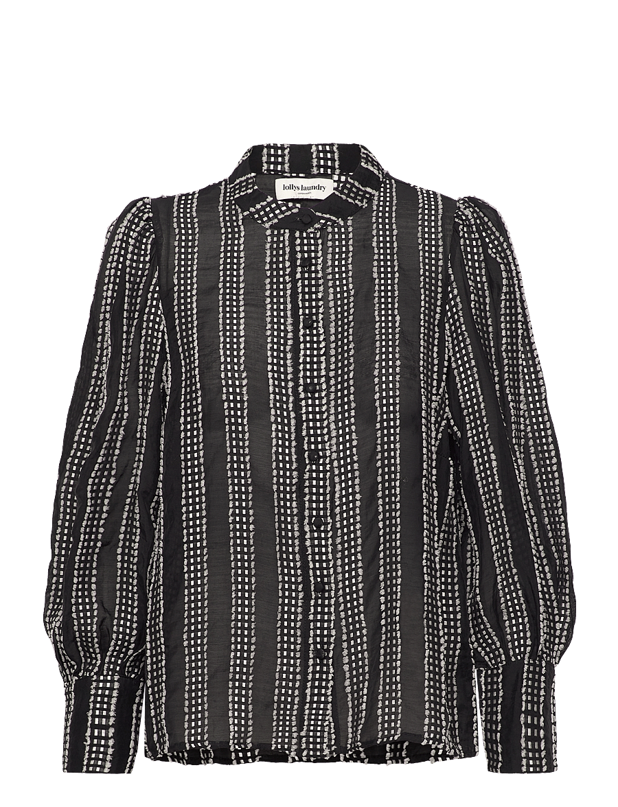 Lollys Laundry - RoraLL Shirt LS - blouses à manches longues - black - 0