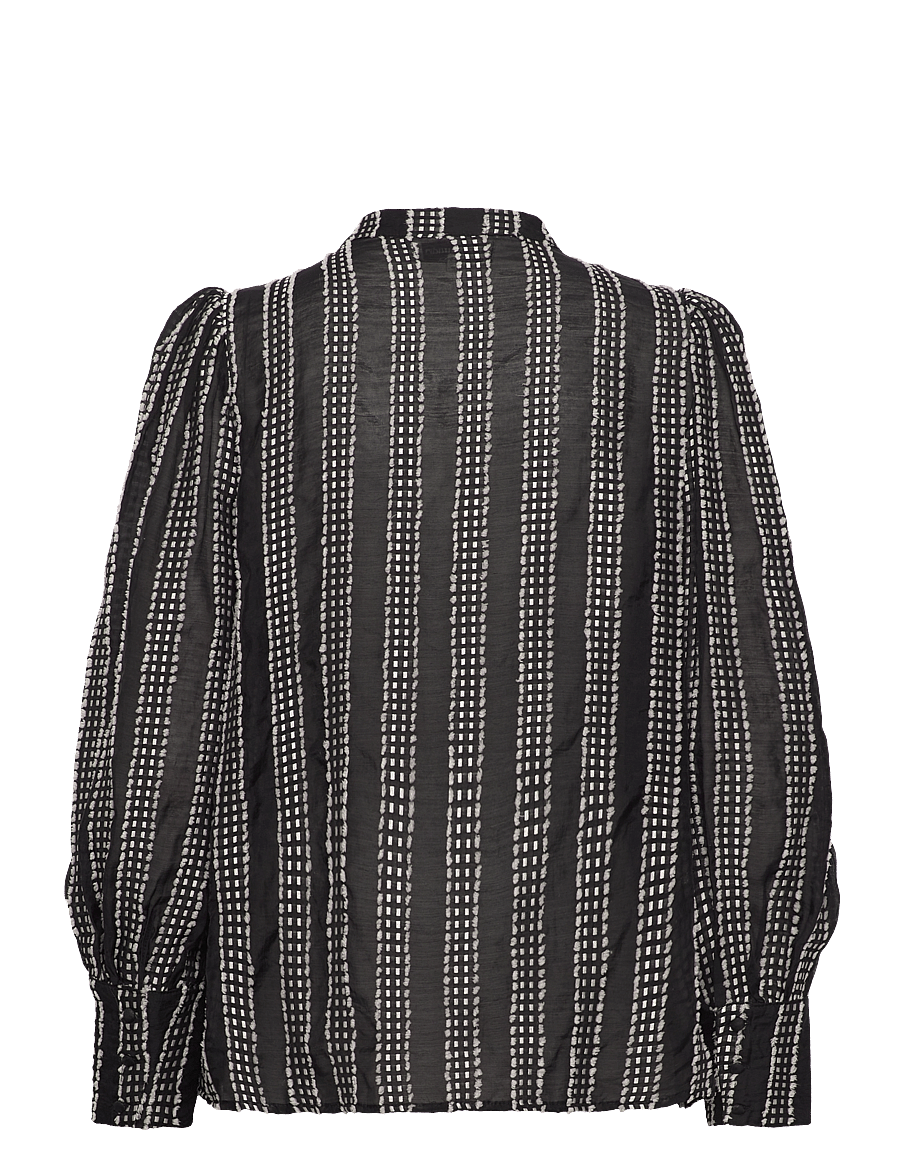 Lollys Laundry - RoraLL Shirt LS - blouses à manches longues - black - 1