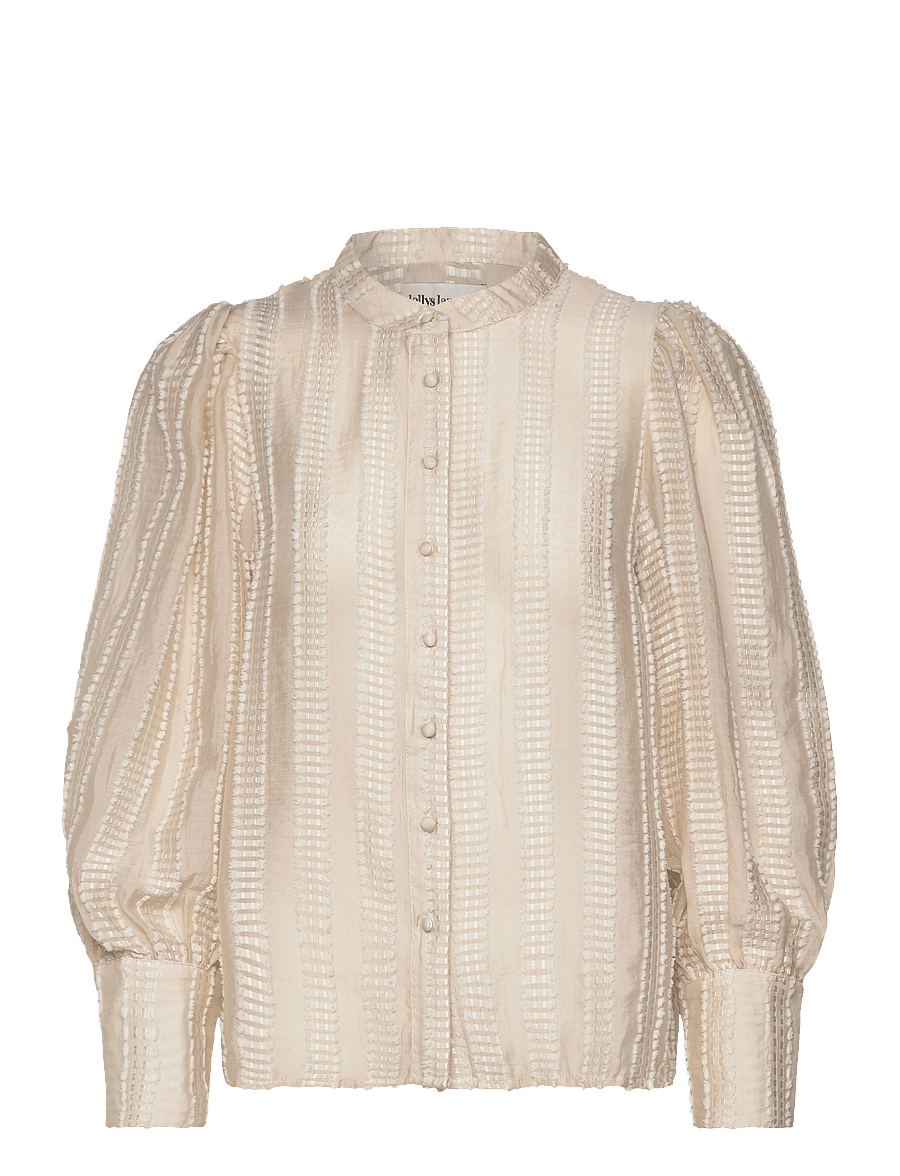 Lollys Laundry - RoraLL Shirt LS - langärmelige blusen - creme - 0