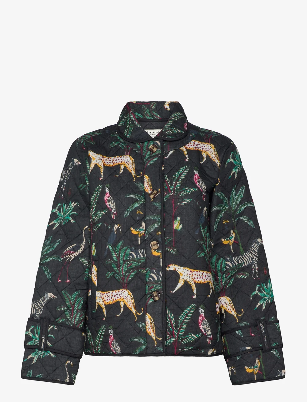 Lollys Laundry - ViolaLL Quilted Jacket LS - steppjacken - washed black - 0