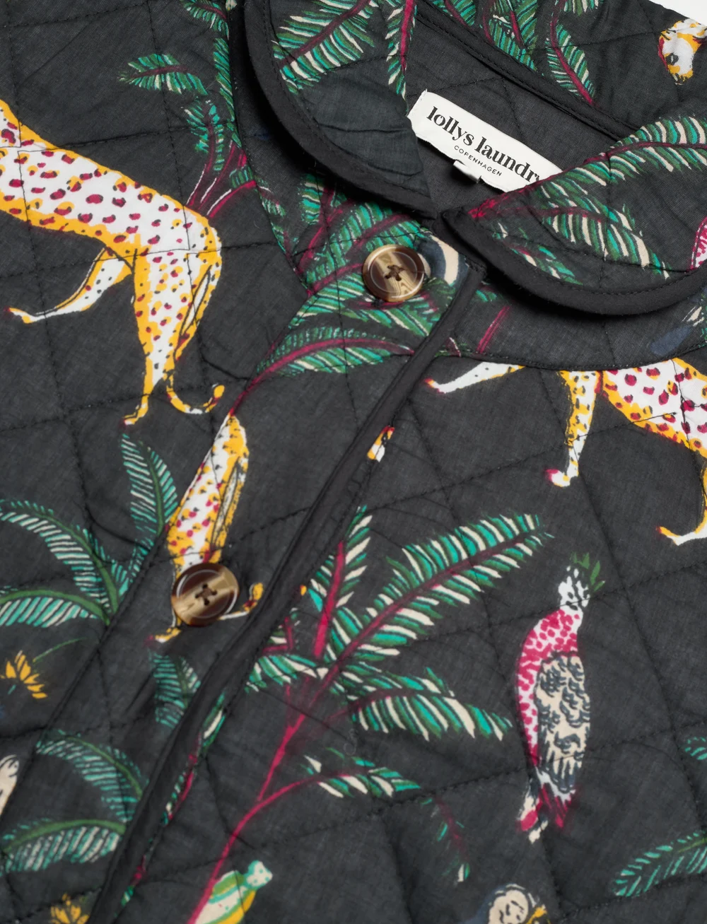 Lollys Laundry - ViolaLL Quilted Jacket LS - steppjacken - washed black - 2