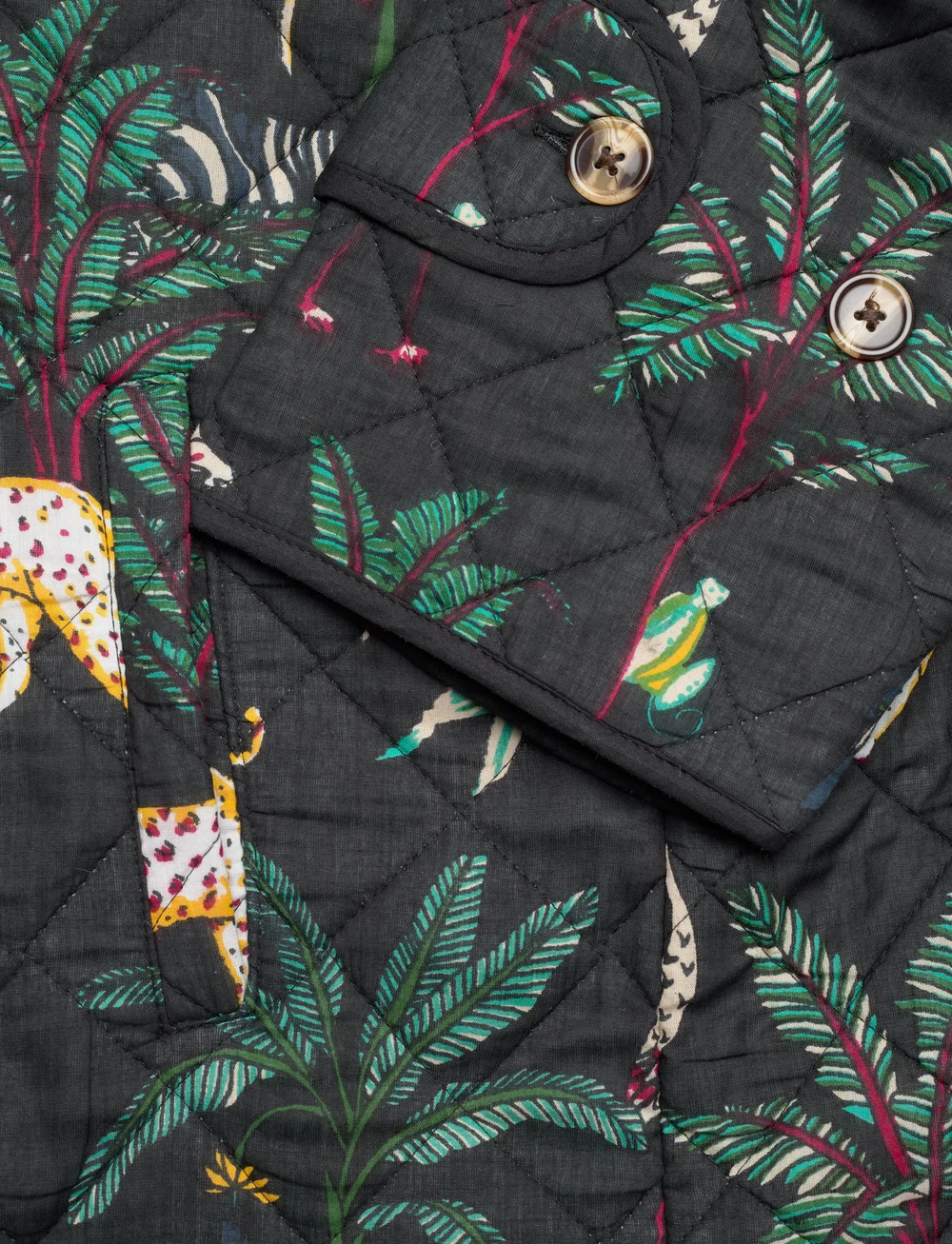 Lollys Laundry - ViolaLL Quilted Jacket LS - steppjacken - washed black - 3