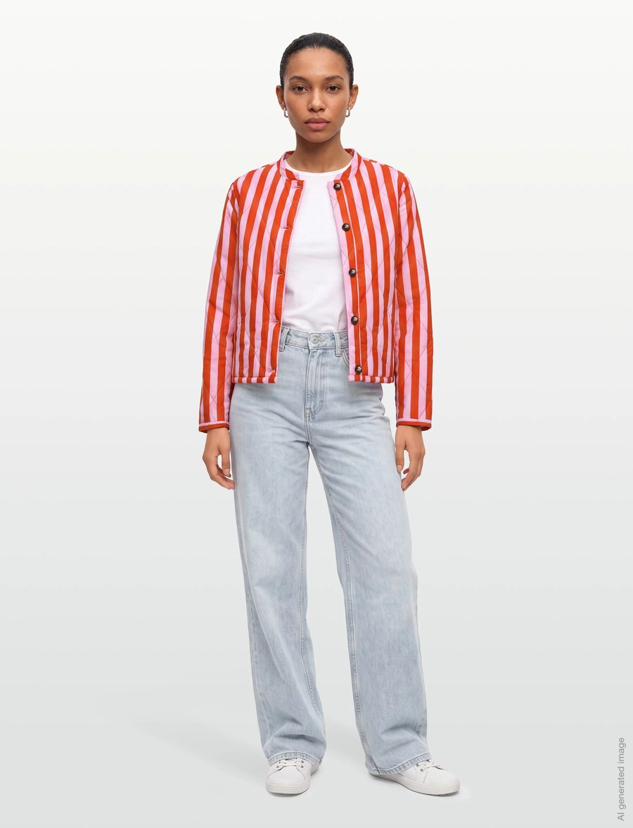 Lollys Laundry - EmiliaLL Jacket LS - frühlingsjacken - stripe - 0