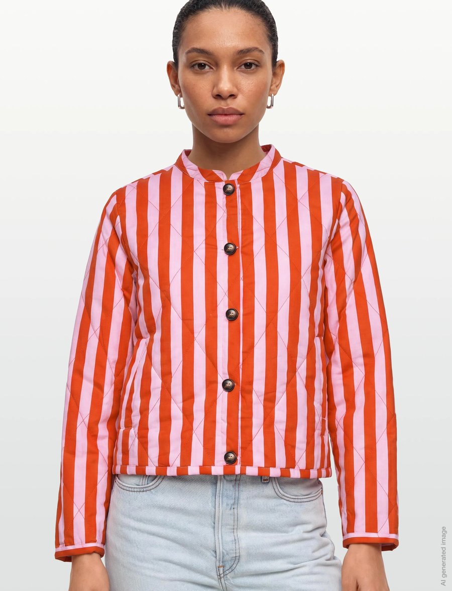 Lollys Laundry - EmiliaLL Jacket LS - frühlingsjacken - stripe - 3