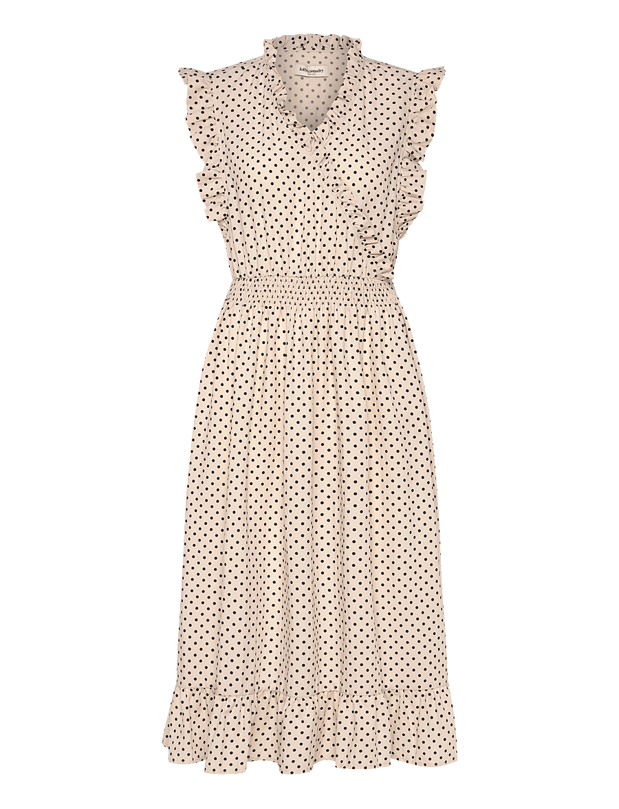 Lollys Laundry - IdinaLL Midi Dress SL - creme - 0
