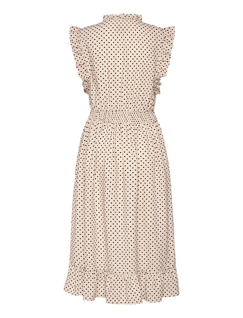 Lollys Laundry - IdinaLL Midi Dress SL - sommarklänningar - creme - 1