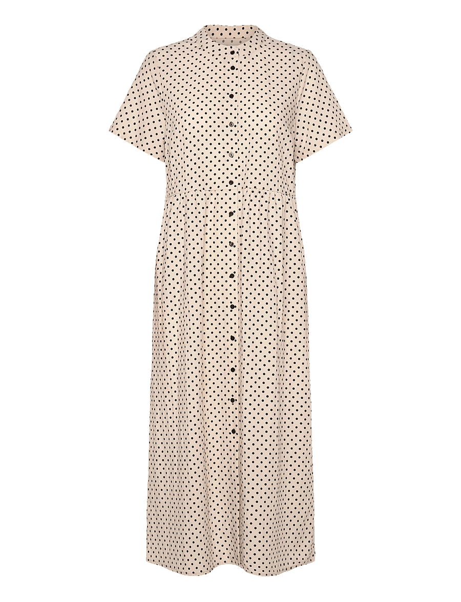 Lollys Laundry - AliyaLL Midi Dress SS - zomerjurken - creme - 0