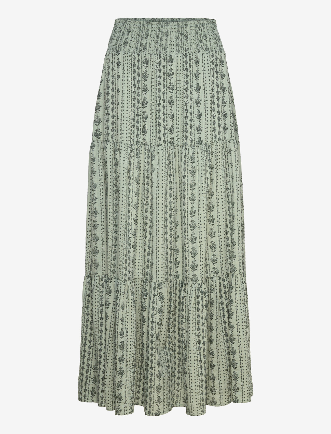 Lollys Laundry - DiamondLL Maxi Skirt - maxi röcke - 49 dusty green - 0