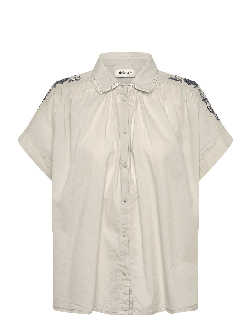 Lollys Laundry - BadalLL Shirt SS - lühikeste varrukatega särgid - anthracite grey - 0