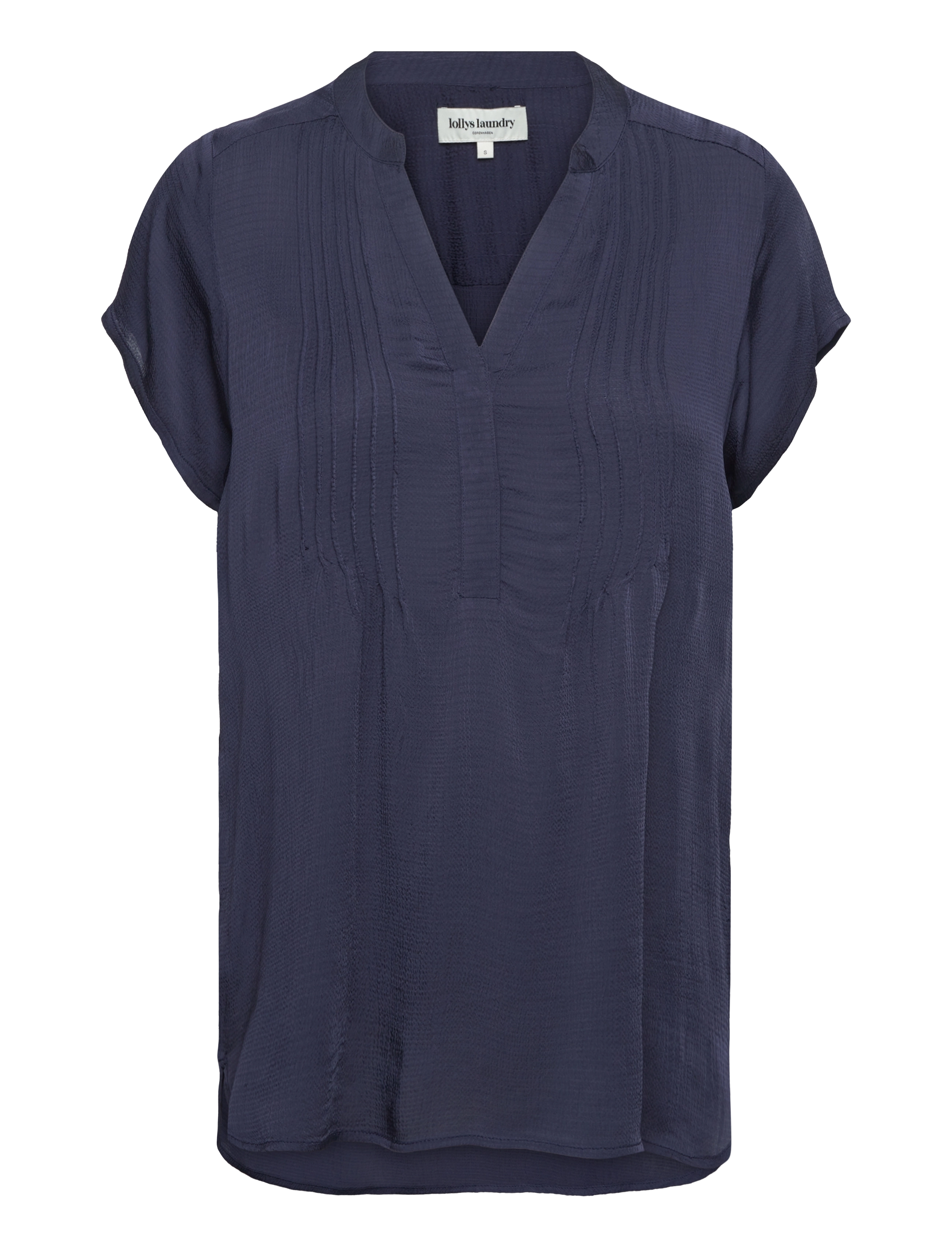 Lollys Laundry Heatherll Top Ss, S, Navy, Bluser > Kortærmede, Dame