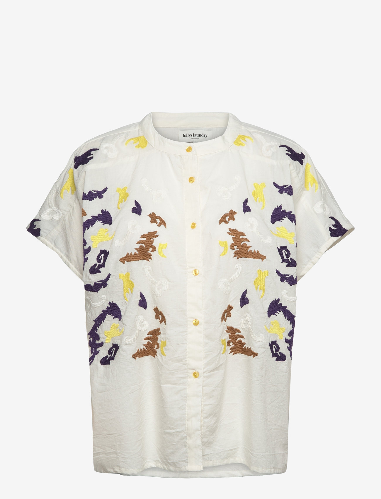 Lollys Laundry - MyaLL Shirt SS - chemises à manches courtes - white - 0