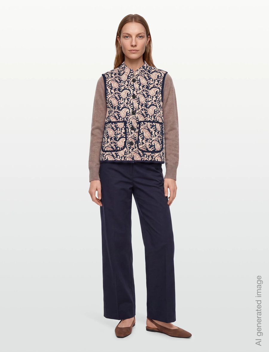 Lollys Laundry - CairoLL Vest - steppwesten - graphic print - 1