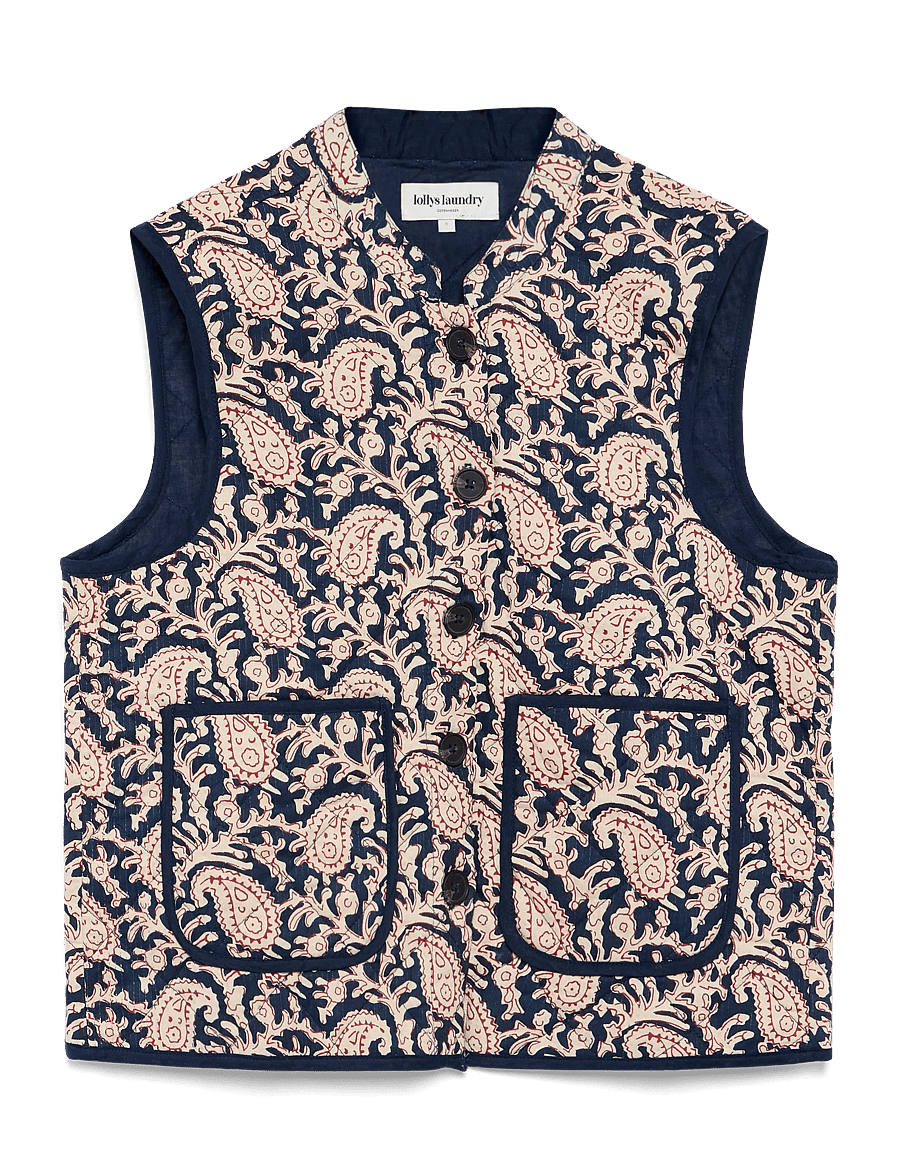 Lollys Laundry - CairoLL Vest - steppwesten - graphic print - 2